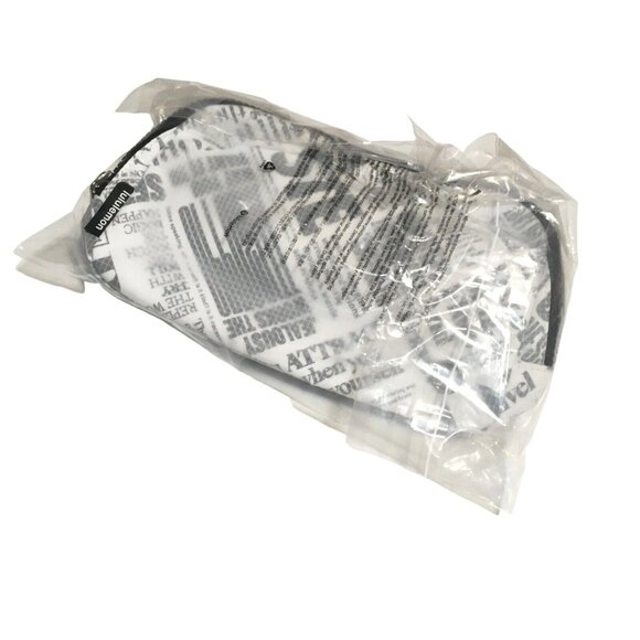 Lululemon Everywhere Belt Bag 1L White Manifesto Print Nylon Unisex Fanny Pack - Picture 8 of 11